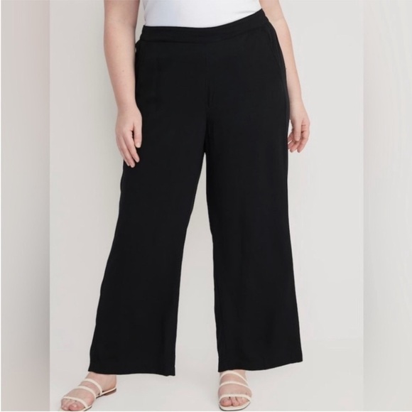 NWT! Black High-Waisted Playa Soft-Spun Wide-Leg Pants - Multiple🛝 - Picture 4 of 8